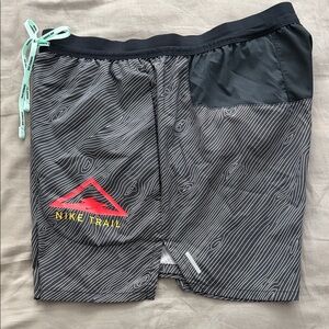 Nike Trail Black and Gray Swim Board Shorts
